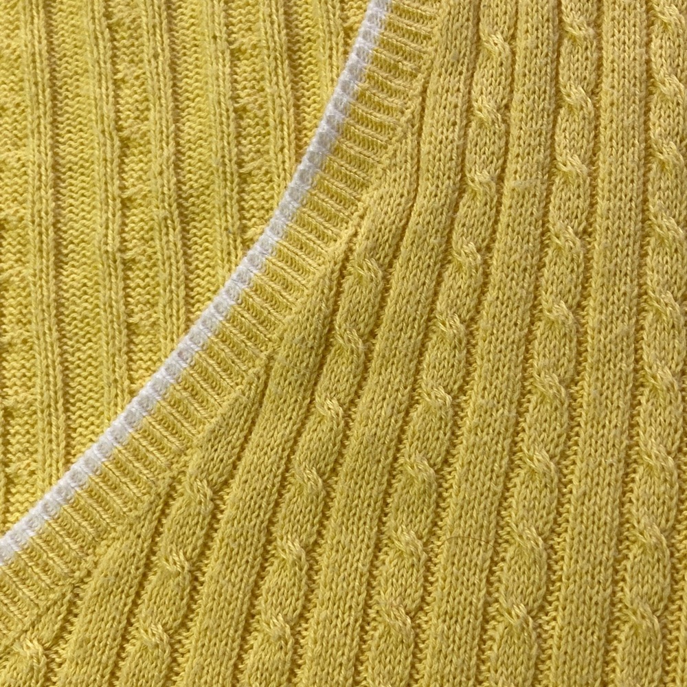 Ralph Lauren Women's V-Neck Sweater in Sunny Yellow - Picture 3 of 5
